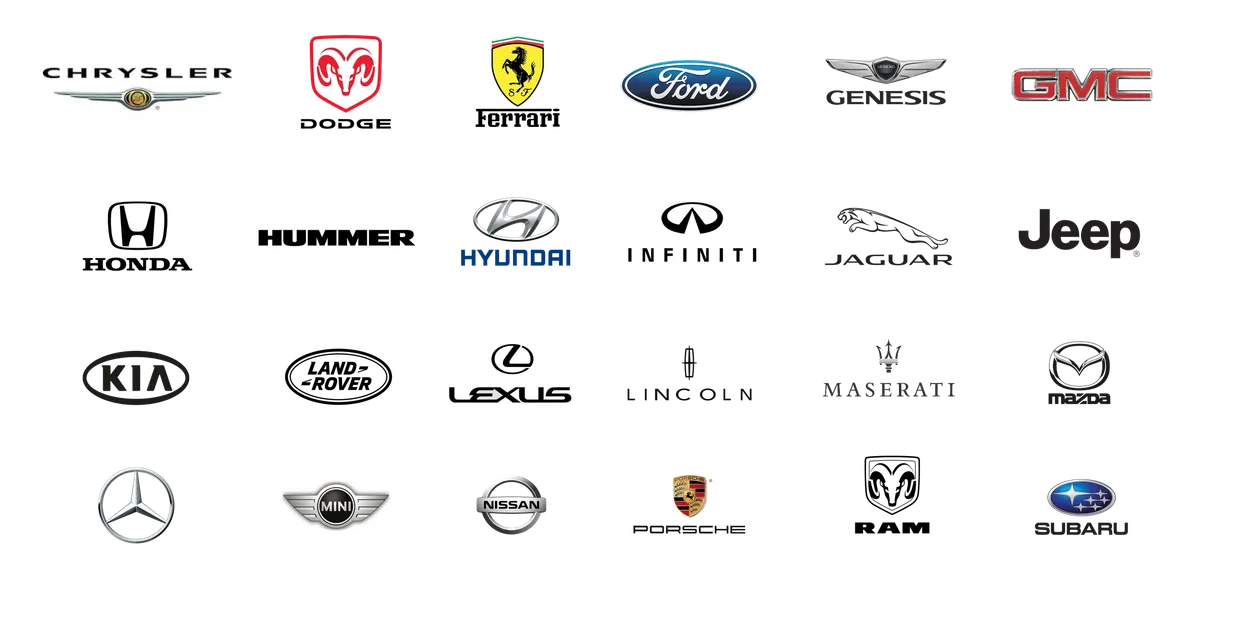 Automotive industry brand logos